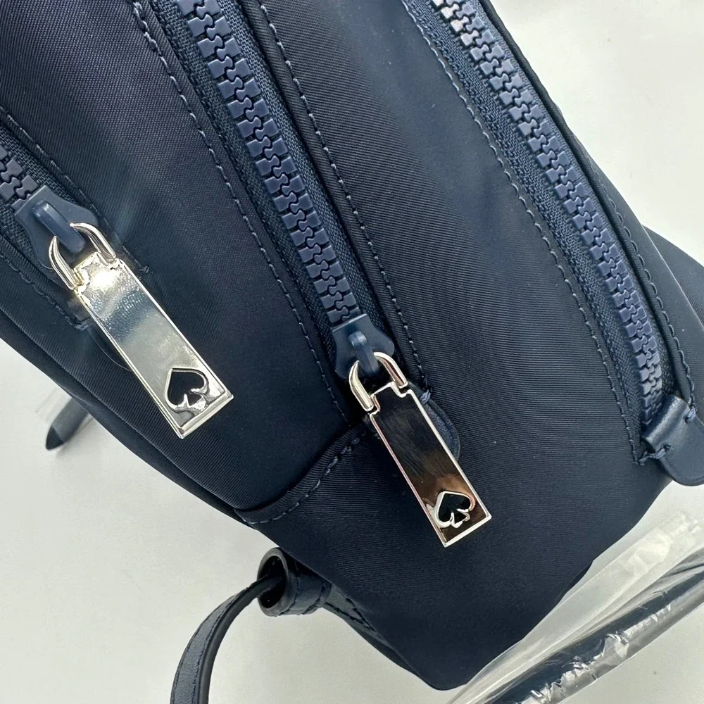 Kate Spade Karissa‎ Mini Backpack Nightcap Navy Blue Nylon Preppy Minimal NWOT